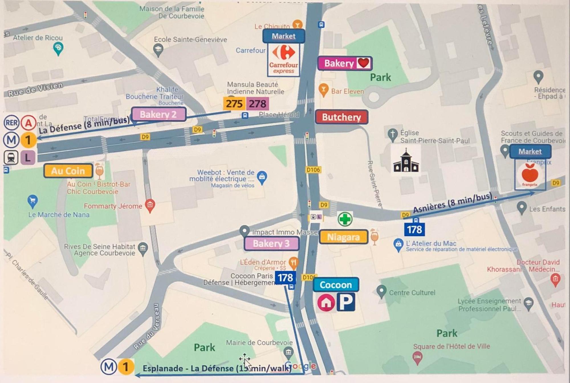 Cocoon Paris La Defense Lejlighed Courbevoie Eksteriør billede